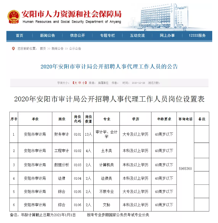 泰安市审计局最新招聘启事概览